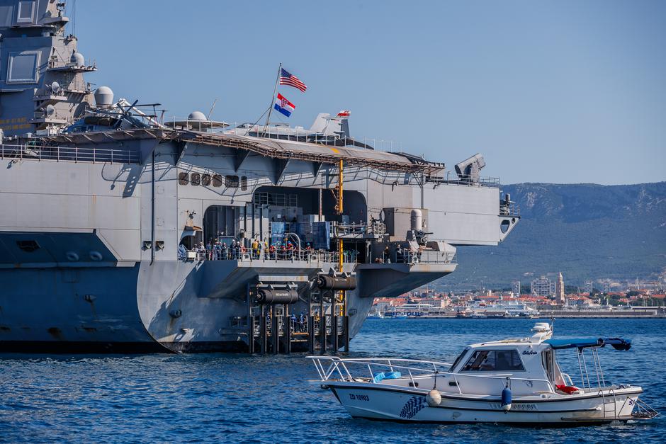 Posjetili smo američki nosač zrakoplova USS Gerald R. Ford koji je u jutarnjim satima stigao u Split | Author: Zvonimir Barisin/PIXSELL