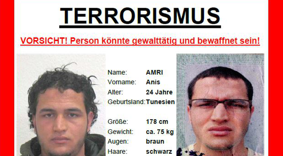 Terorist ISIL-a Anis Amri, Tunižanin koji je kamionom gazio ljude u Berlinu 2016.