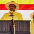 Museveni addresses supporters during final rally ahead of Uganda election, in Kampala