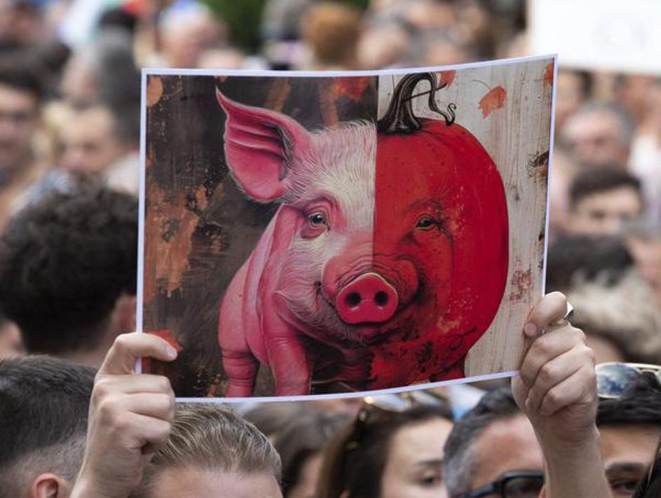 Protest and march in defense of the rule of law in Sofia