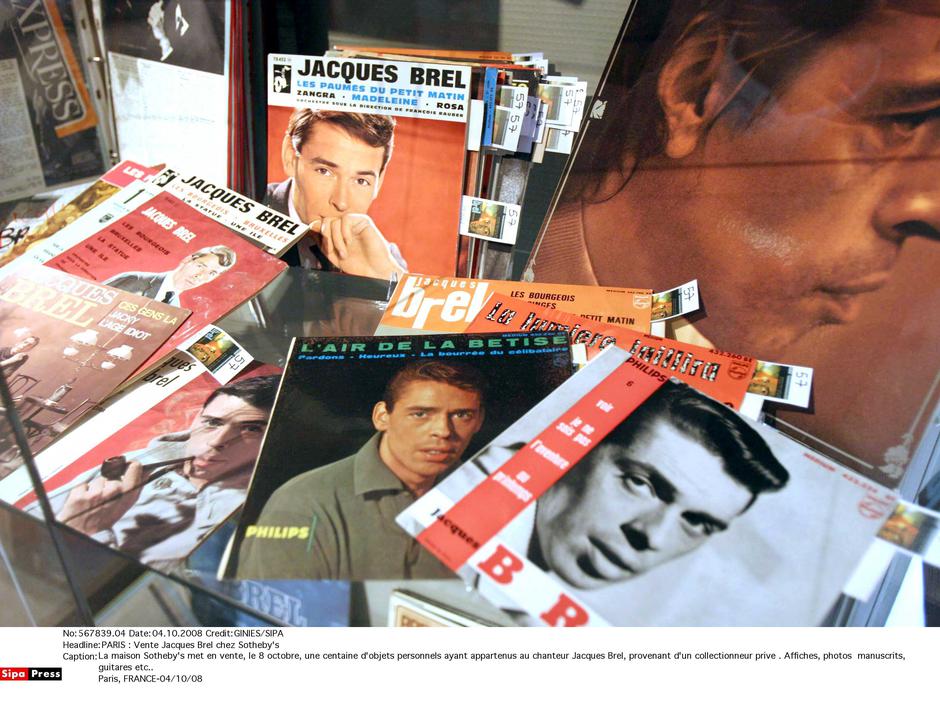 PARIS : Vente Jacques Brel chez Sotheby's | Author: Profimedia