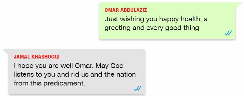 Poruke koje je Jamal Khashoggi izmjenjivao s Omarom Abdulazizom preko WhatsAppa | Author: 