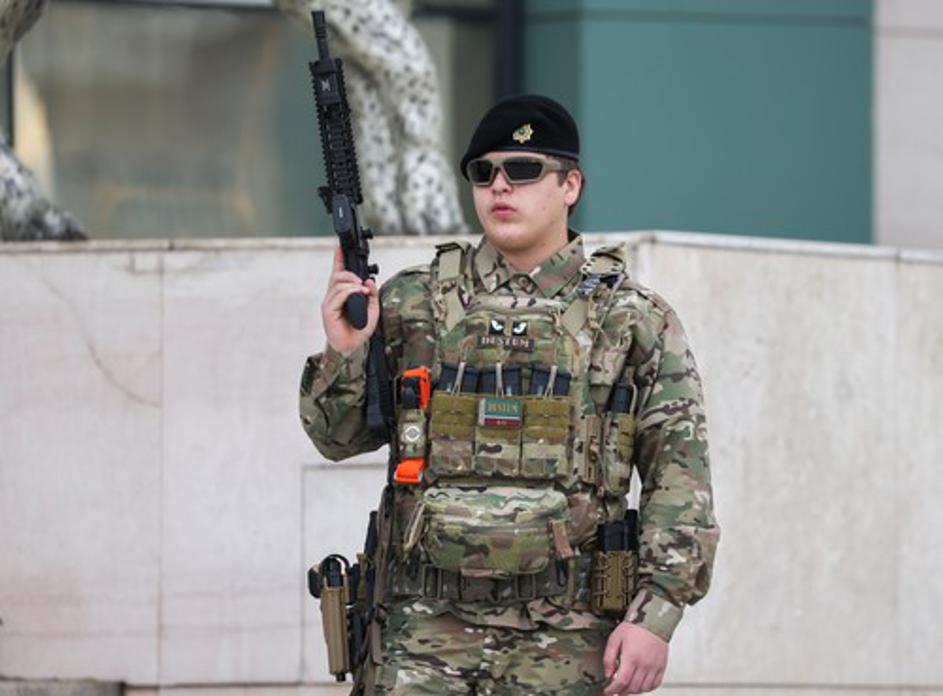 Troops and military hardware review in Grozny, Russia