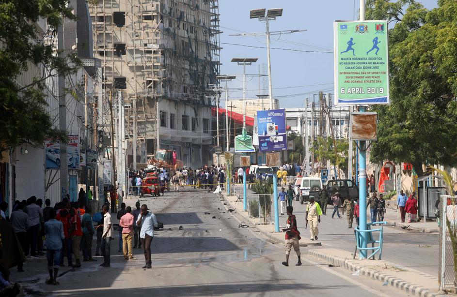 Kontrolna točka pokraj Parlamenta u Mogadišu - Somalija