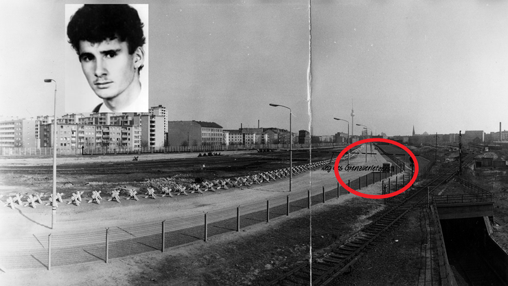 Mjesto ubojstva Chrisa Gueffroya na Berlinskom zidu 1989.