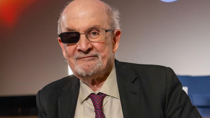 Salman Rushdie at his Master of Books at the Mk2 Bibliotheque movie theater