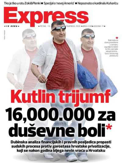 Kutlin trijumf 16.000.000 za duševne boli