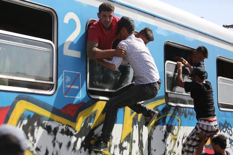 Izbjeglice s istoka Hrvatske uskakale u popunjen vlak i kroz prozore | Author: Marko Mrkonjić (PIXSELL)