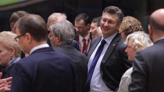 Premijer Andrej Plenković na sastanku Europskog vijeća