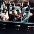 Jackie and John F Kennedy in the limousine, ride through Dallas. 1963