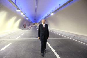 Recep Tayyip Erdogan u šetnji tunelom ispod Bospora