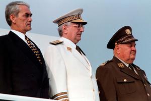 Zagreb: Franjo Tuđman na vojnoj paradi na Jarunu, 30.05.1995.
