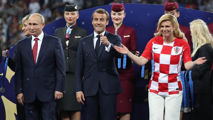 Vladimir Putin, Emmanuel Macron i Kolinda Grabar Kitarović