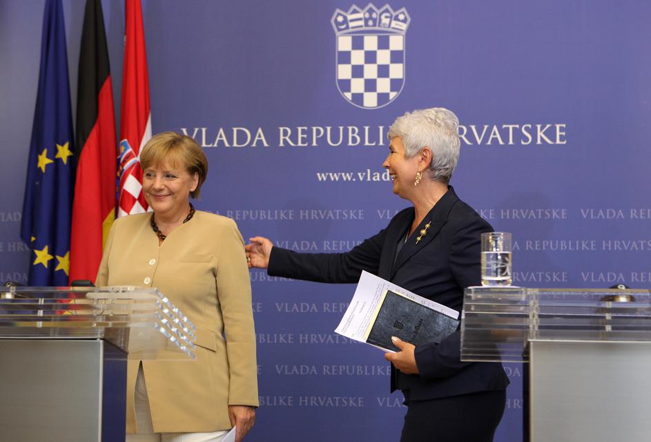 Angela Merkel i Jadranka Kosor