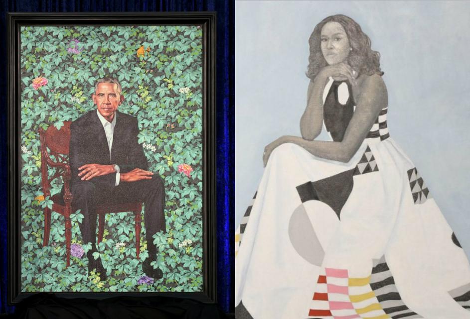 Portreti Baracka i Michelle Obame