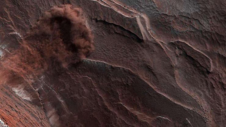 Fotografija lavine na Marsu