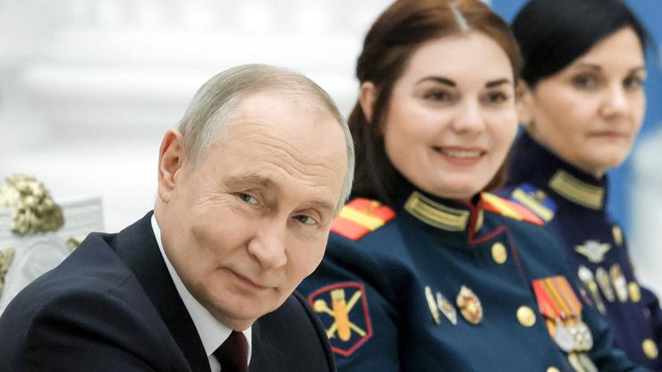 Russian President Vladimir Putin attends a meeting in Moscow