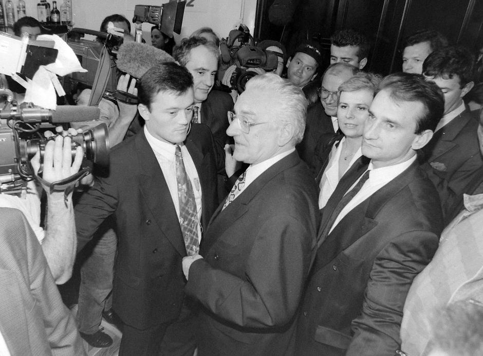 Zagreb: Čekanje rezultata parlamentarnih izbora u HDZ-u, 1995. | Author: Patrik Macek (PIXSELL)