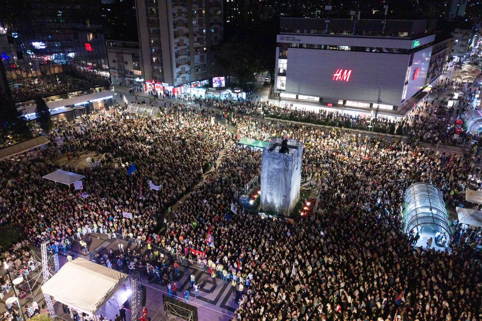 Serbian students hold major pre-election rally in Nis | Author: Marko Djurica