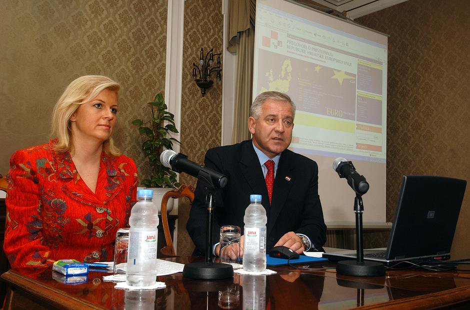 Kolinda Grabar Kitarović i Ivo Sanader | Author: Goran Stanzl (PIXSELL)