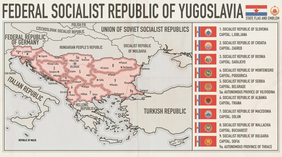Ovako bi SFRJ izgledala da se ostvario Titov plan: Od Klagenfurta do Istanbula!