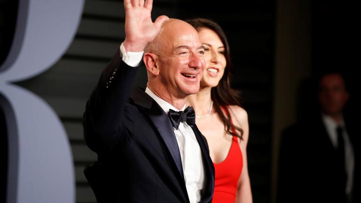 Jeff Bezos s bivšom suprugom
