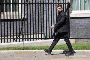 Ukraine President Volodymyr Zelenskyy At Downing Street