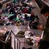 People take shelter during a Russian missile and drone strike, amid Russia's attack on Ukraine, in Kyiv