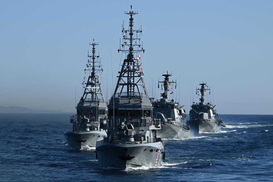 Split: Hrvatska ratna mornarica izvodi vježbu za vojni mimohod | Author: Marko Lukunic/PIXSELL