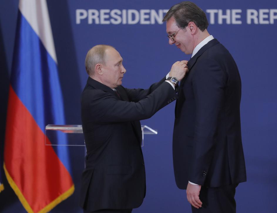 Posjet Vladimira Putina Aleksandru Vučiću u siječnju 2019.