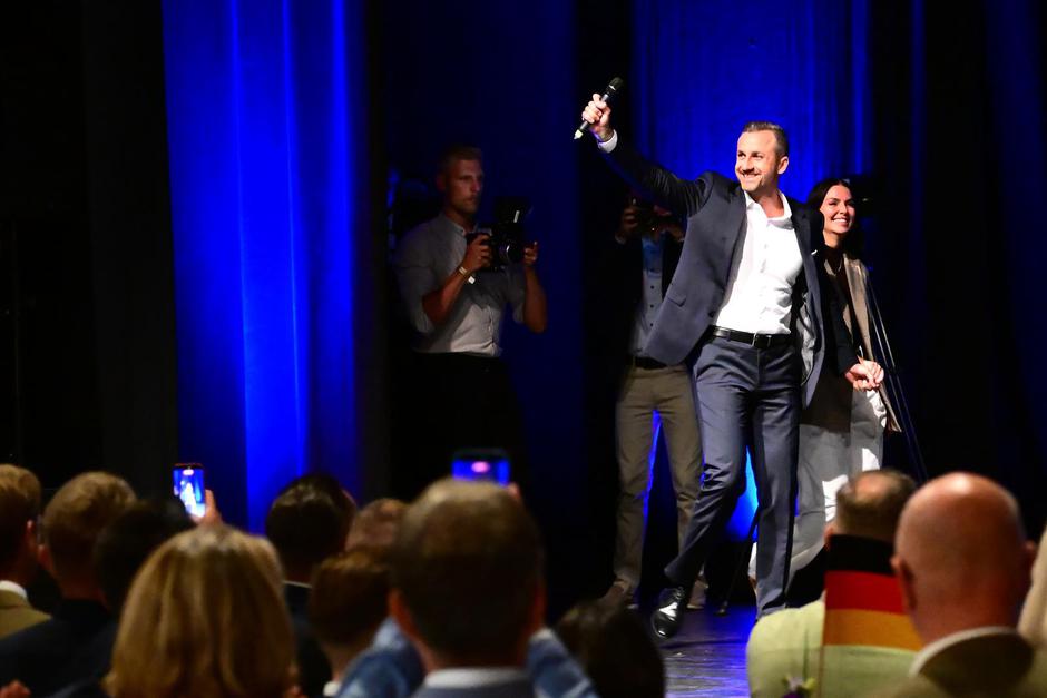 State Election in Saxony-Anhalt · AfD Election Party | Author: SEBASTIAN GOLLNOW/DPA
