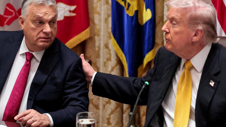 FILE PHOTO: U.S. President Trump meets with Hungary's Prime Minister Orban at the White House