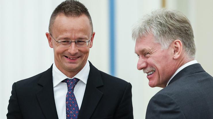 Russian President Putin meets with Hungarian PM Orban