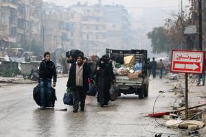 Ljudi bježe iz Alepa