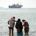 Iranian vessels hit in U.S. attack anchored near Strait of Hormuz..