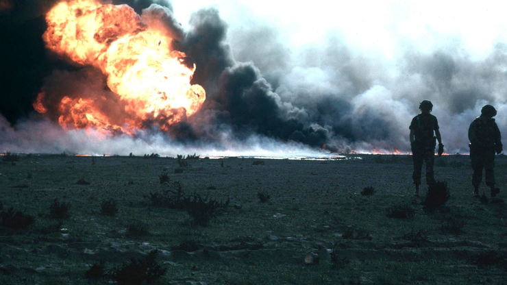 Zapaljena naftan polja u Kuvajtu 1991.