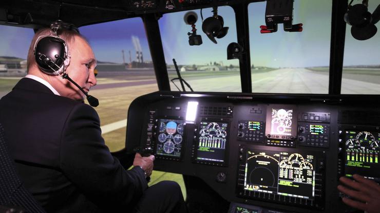Russian President Putin Visits the Ulan-Ude Aviation Plant
