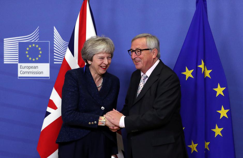 Theresa Max i Jean Claude Juncker | Author: YVES HERMAN/REUTERS/PIXSELL