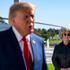 White House Chief of Staff Susie Wiles looks on as United States President Donald J Trump speaks with reporters before boarding Marine One on the South Lawn of the White House in Washington, DC on Tuesday, October 6, 2026. The President is going to Baltim