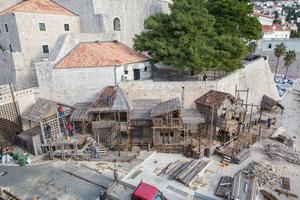 Postavljanje kulisa za film Robin Hood u Dubrovniku