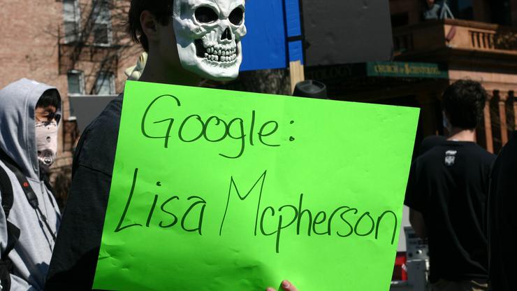 Prosvjed zbog smrti Lise McPherson