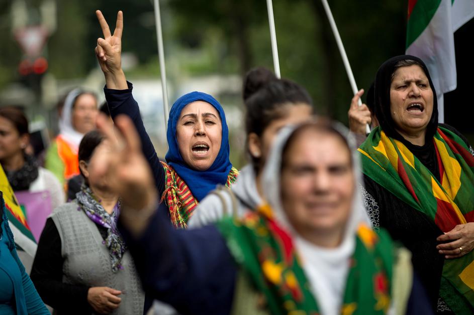 Jazidi žene prosvjeduju protiv genocida