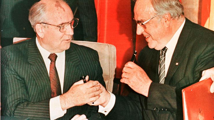 Helmut Kohl i Mihail Gorbačov