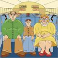 Putnici u avionu, ilustracija