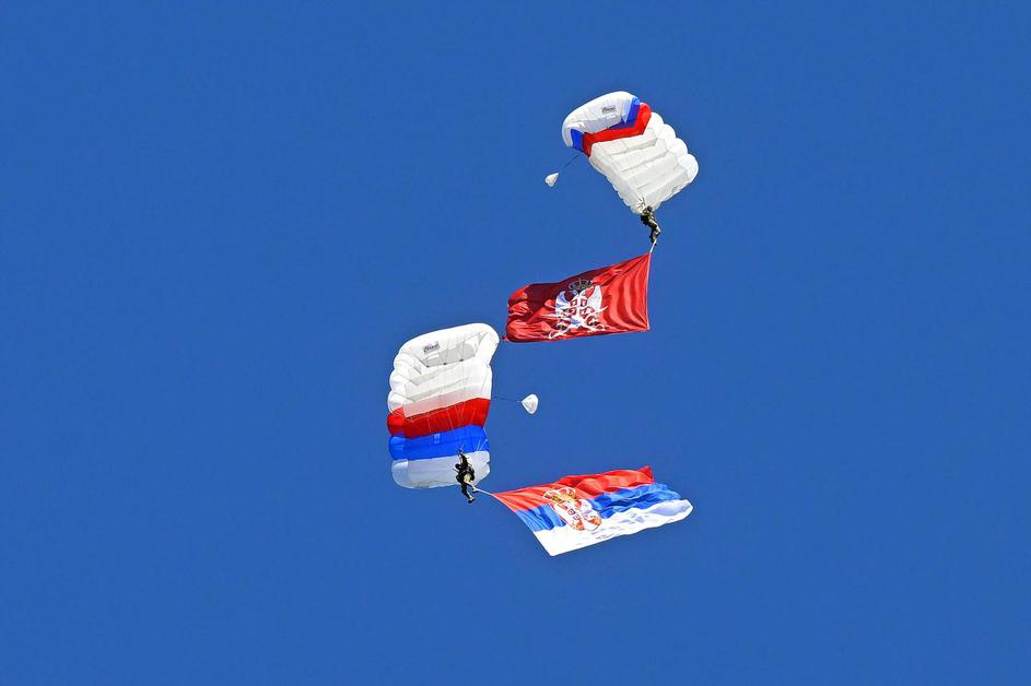 Generalna proba vojne parade "Snaga jedinstva" u Novom Beogradu