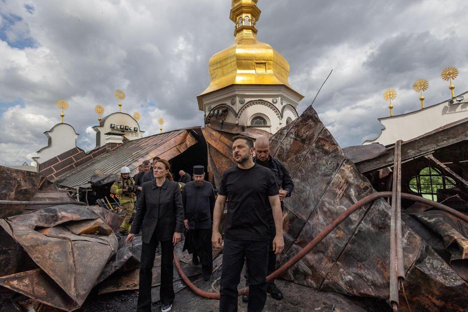 Russian drone and missile strike in Kyiv | Author: Ukrainian Presidential Press Ser