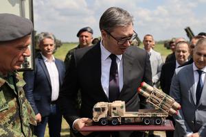 The Ministry of Defense and the Serbian Army organized a demonstration of the capabilities of the Serbian Army STIT 2022 at the military airport Colonel-pilot Milenko Pavlovic in Batajnica.Ministarstvo odbrane i Vojska Srbije organizovali su prikaz spos