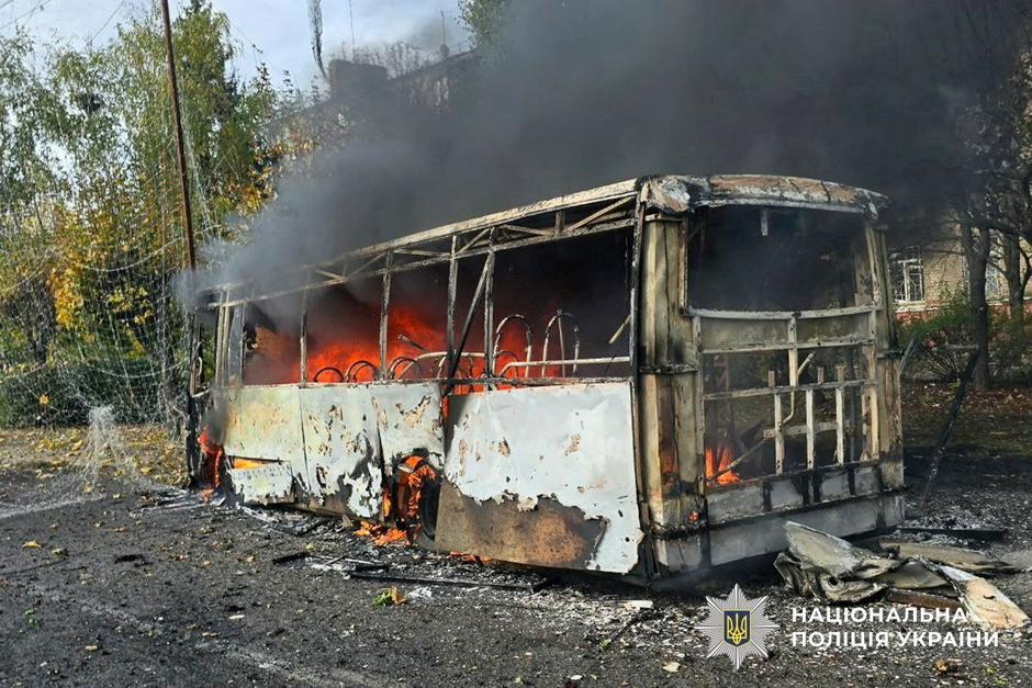 Aftermath of a Russian air strike in Kramatorsk | Author: National Police of Ukraine