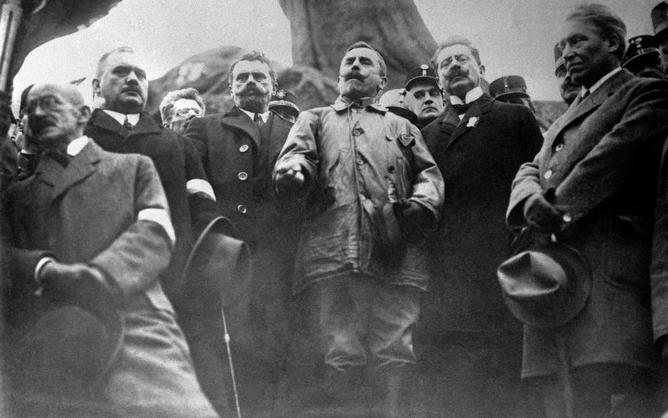 Václav Jaroslav KLOFÁČ, Josef SCHEINER, Gustav HABRMAN, František UDRŽAL, politik, vznik ČSR, říjen 1918 | Author: Profimedia