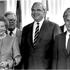 Helmut Kohl, Margareth Thatcher i Francois Mitterrand
